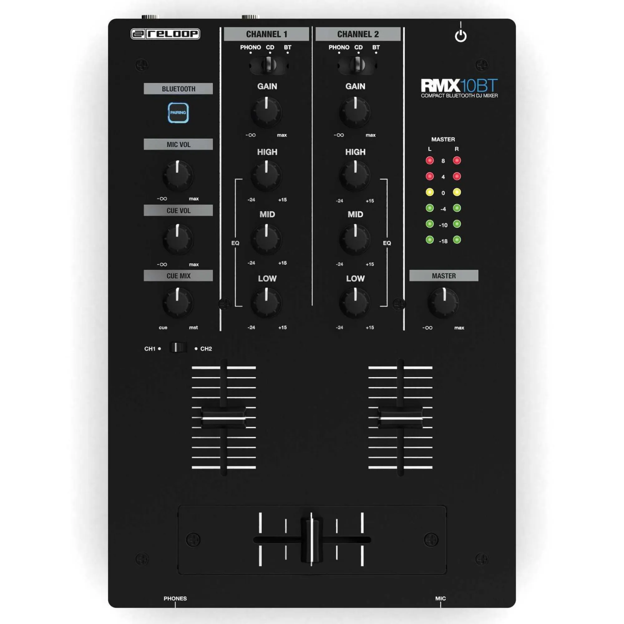 Reloop RMX-10 BT Compact Bluetooth Dj Μίκτης Ήχου