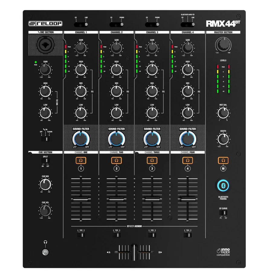 Reloop RMX-44 BT Bluetooth Dj Club Μίκτης Ήχου
