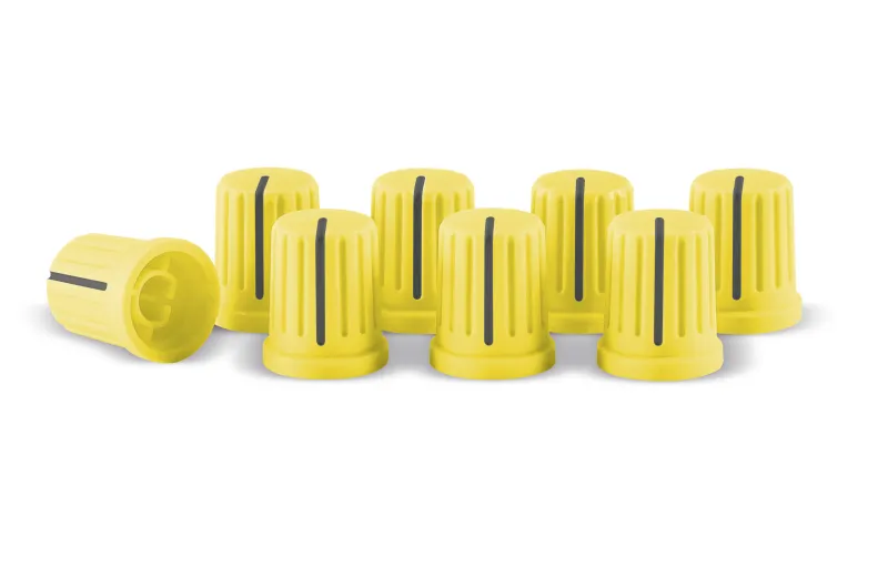 Reloop Σετ με 8 knob cap σε κίτρινο χρώμα