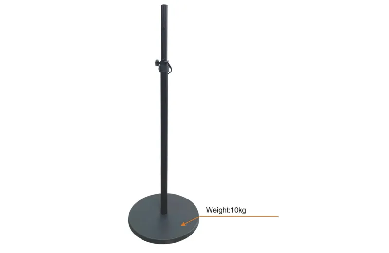Standsteel ST-SR41181BK Speaker stand with round base - Black