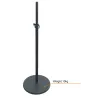 Standsteel ST-SR41181BK Speaker stand with round base - Black