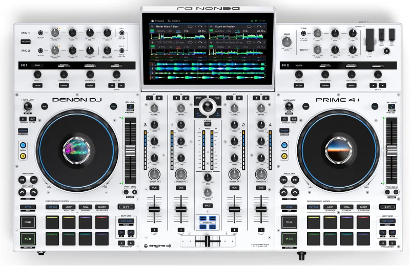 Denon Prime 4+W  Dj Controller - White
