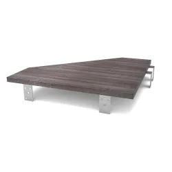 Glorious Modular Side Rack Πρόσθετη Επιφάνεια Σύνδεσης 2 επίπλων - Καρυδιά
