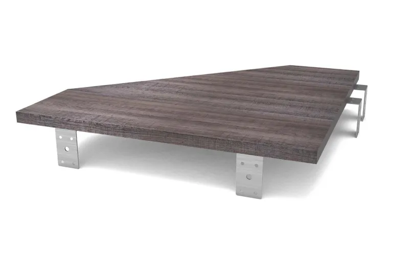 Glorious Modular Side Rack Πρόσθετη Επιφάνεια Σύνδεσης 2 επίπλων - Καρυδιά