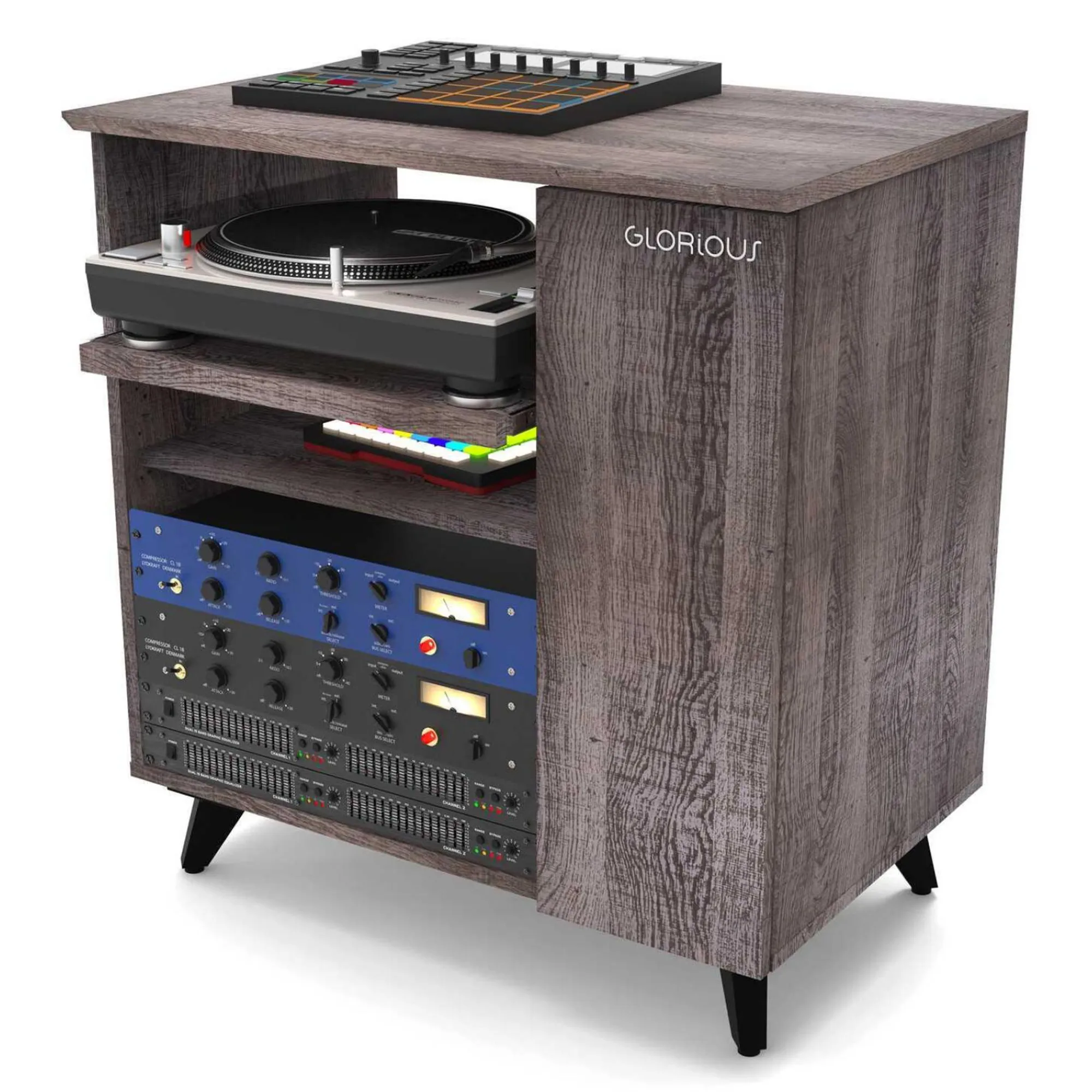 Glorious Modular Side Rack Καρυδιά