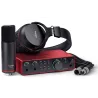 Focusrite Scarlett 2i2 4TH GEN + Microphone + Headphones