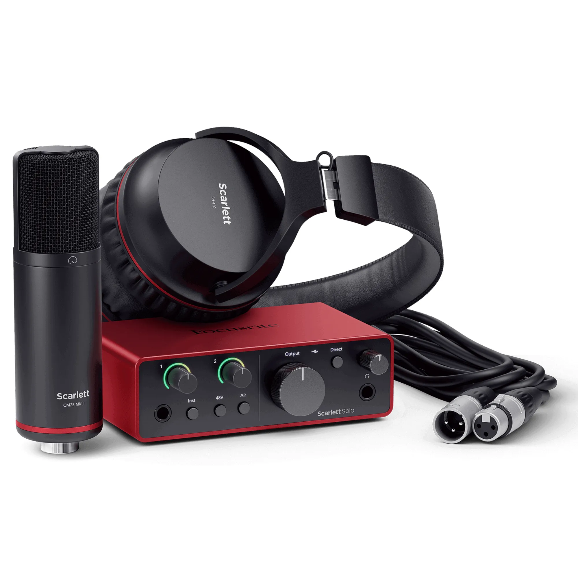 Focusrite Solo 4TH GEN+ with Mic + Headphones