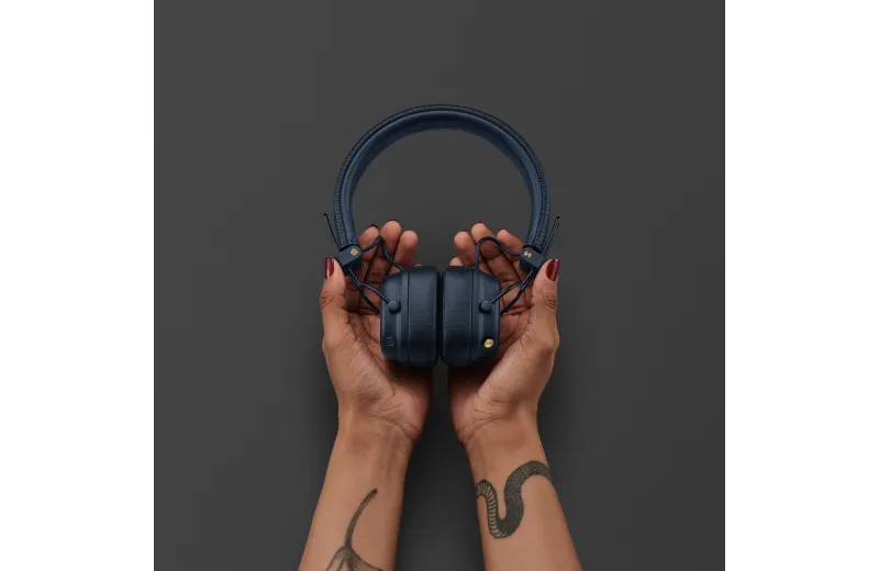 Marshall Major V Bluetooth Headphones Midnight Blue