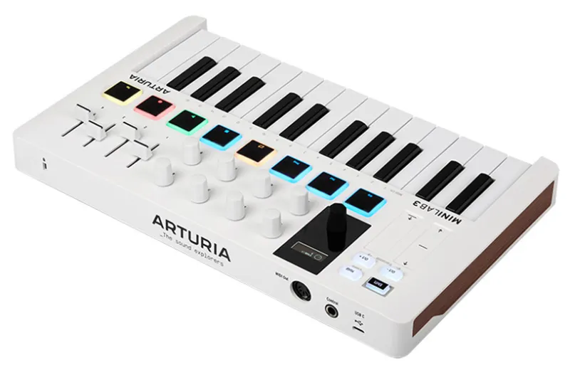 Arturia Minilab 3 White MIDI keyboard with 25 keys