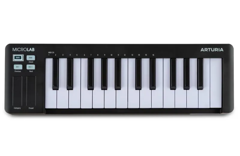 Arturia Microlab MK3 Midi Keyboard - Μαύρο