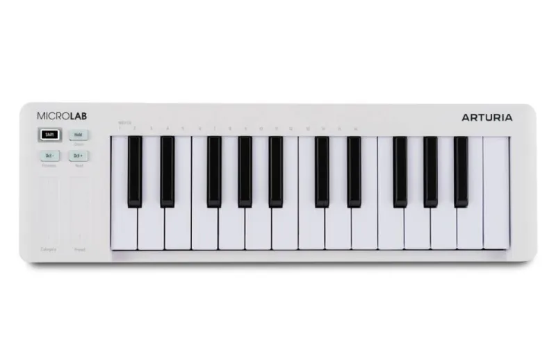 Arturia Microlab MK3 Midi Keyboard - White