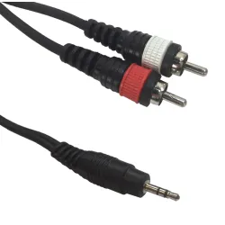 ACCU-CABLE AC-J3S-2RM/3 Cable 2 x RCA Male - 3,5mm mini Jack Stereo 3m