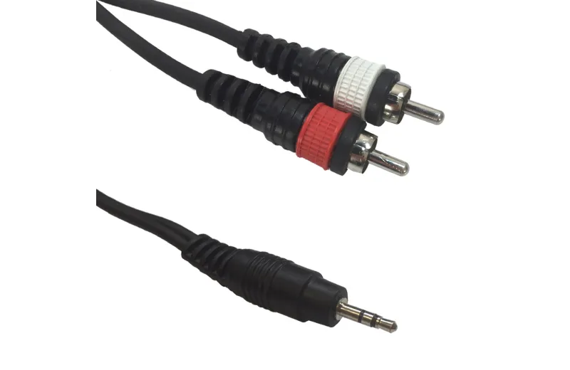 ACCU-CABLE AC-J3S-2RM/3 Cable 2 x RCA Male - 3,5mm mini Jack Stereo 3m