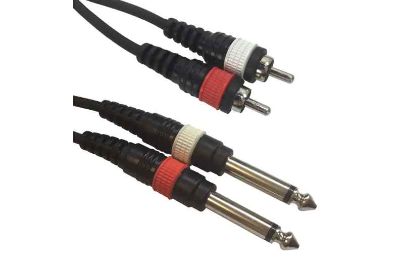 ACCU-CABLE AC-2R-2J6M/3 Cable 2 x RCA - 2 x 6,3mm Jack Mono, 3m