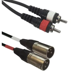 ACCU-CABLE AC-2XM-2RM/5 XLR to RCA cable