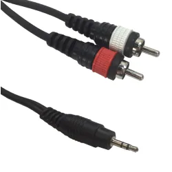 ACCU-CABLE AC-J3S-2RM/1,5 Καλώδιο 3,5mm Mini Jack Stereo - 2 x RCA 1,5μ