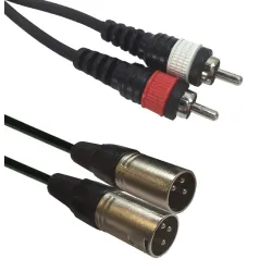 ACCUCABLE AC-2XM-2RM/1,5 Καλώδιο XLR σε RCA