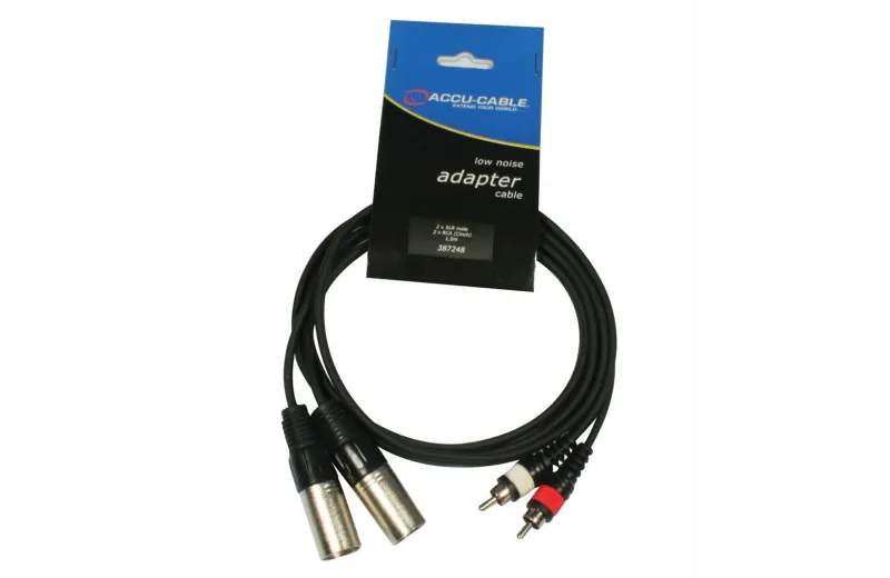 AC-2XM-2RM/1,5 XLR to RCA Accurable