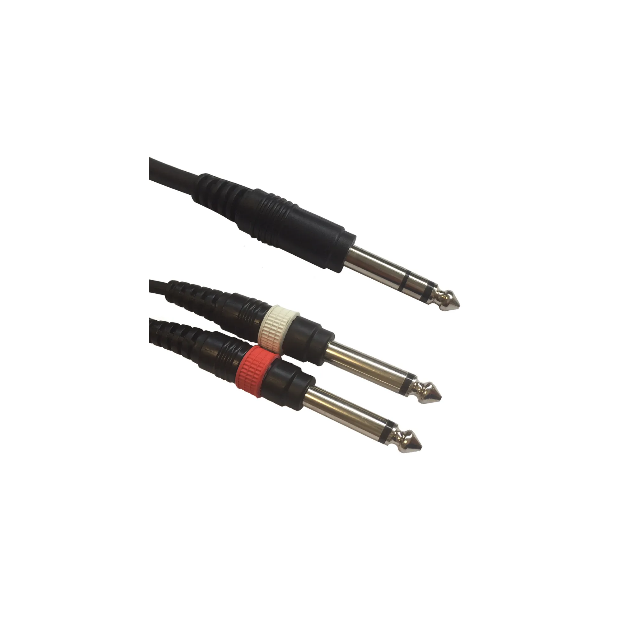 ACCU-CABLE AC-J6S-2J6M/3 Cable 1 x 6,3mm Jack Stereo- 2 x 6,3mm Jack Mono 3m