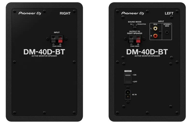 Pioneer DJ DM-40D-BT Active Studio Monitors Black