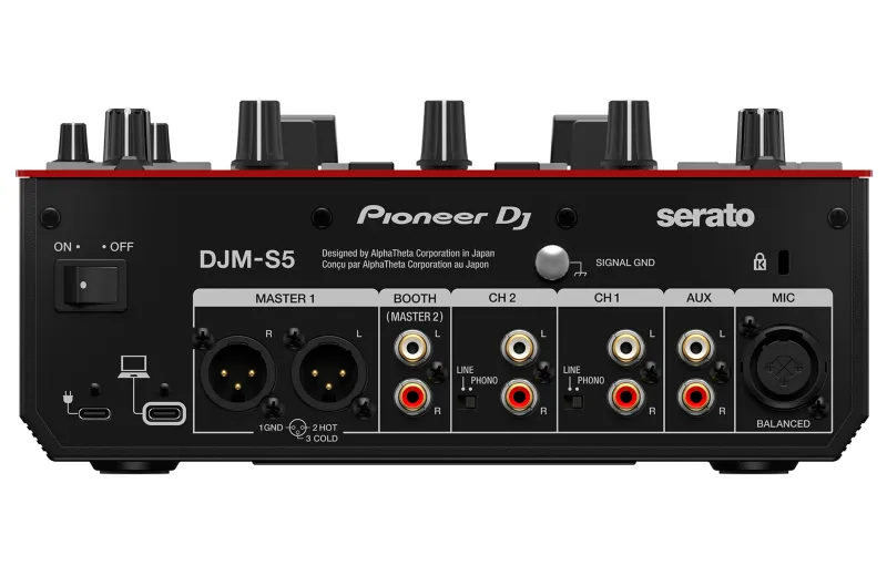 Pioneer DJ DJM-S5 Gloss Red Mixer