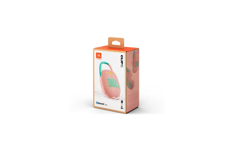 JBL Clip 5 Portable Bluetooth Speaker - Pink