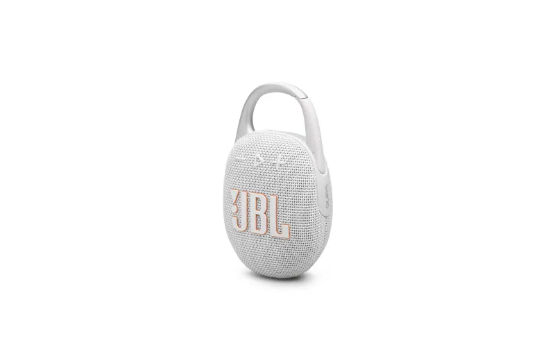 JBL Clip 5, Portable Bluetooth Speaker - Λευκό