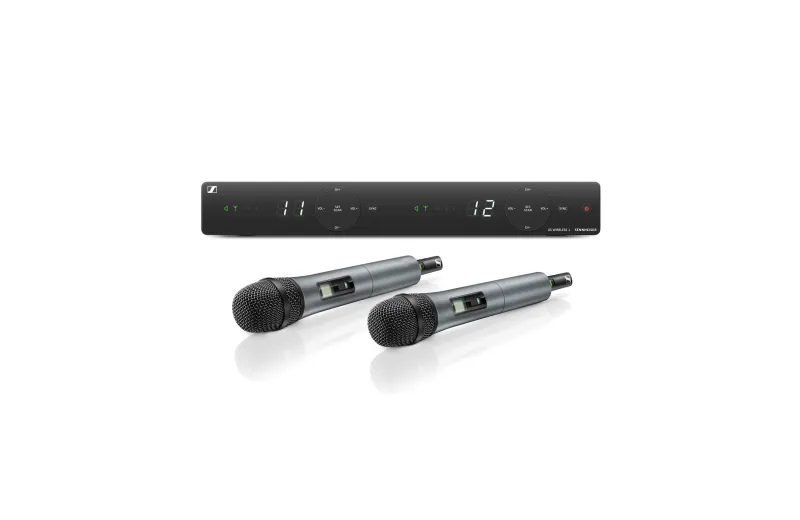 Sennheiser XSW-1-825-Dual-B Dual Wireless Handheld Microphone Set