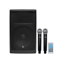 Stagg AS15B  Aυτοενισχυόμενο Ηχείο Μπαταρίας με Aσύρματα Mικρόφωνα