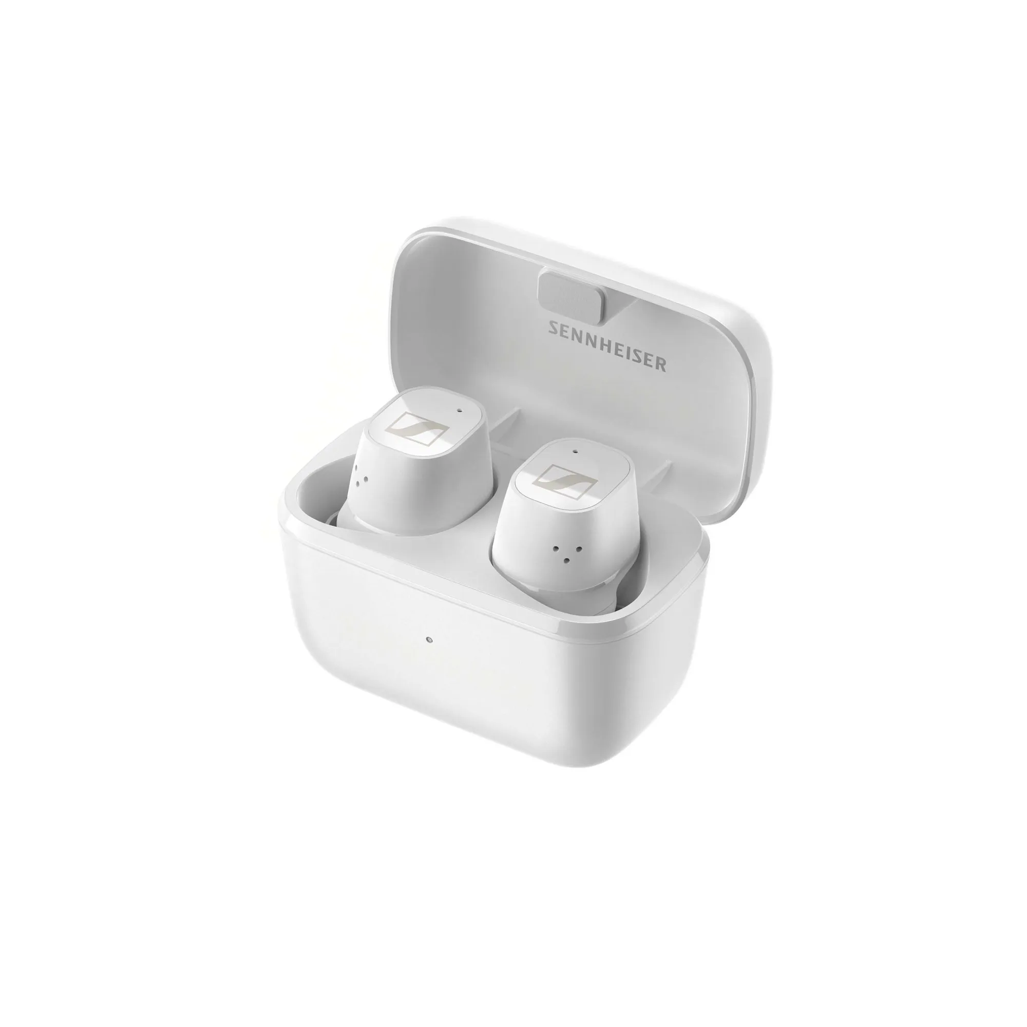 Sennheiser Cx-Plus-True-Wireless-White Headphones With Bluetooth Microphone