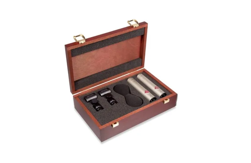 Neumann Km-185-Stereo-Set Condenser Microphones Nickel