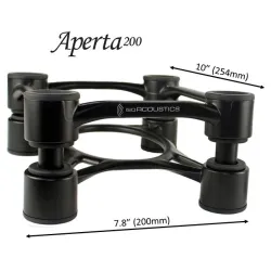 Isoacoustics Aperta 200 Black (Ζεύγος)