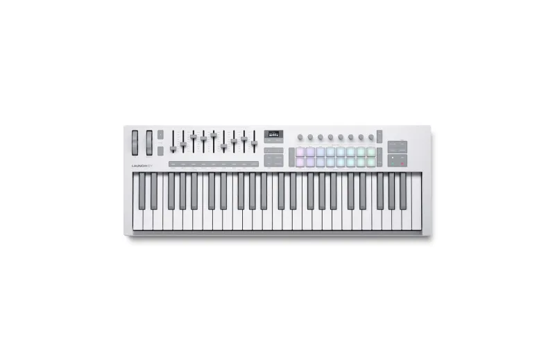 Novation  Launchkey 49 Mk4 Wh USB Midi Controller 49 Semi-Weighted Keys White