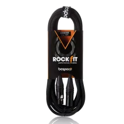 Bespeco Rkmb500R Mic Cable XLR / XLR 5M Rockit Striped Series