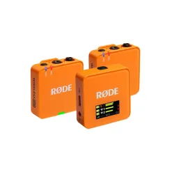 RODE Wireless GO 3RD GEN Orange Ασύρματο Μικρόφωνο Πέτου (Σετ)