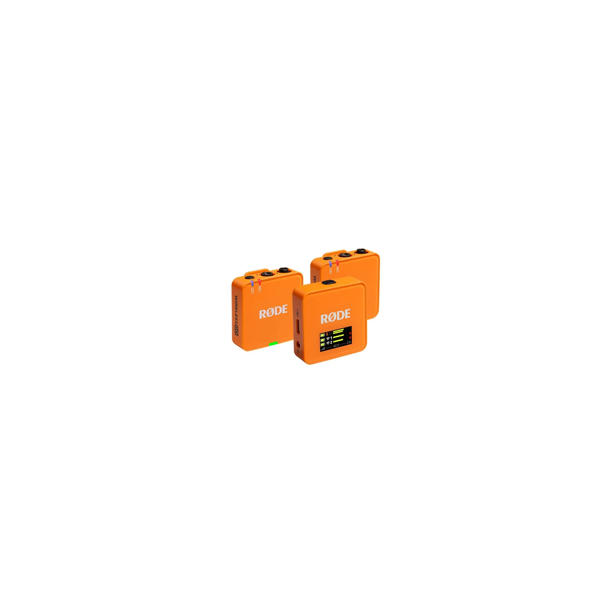 RODE Wireless GO 3RD GEN Orange Ασύρματο Μικρόφωνο Πέτου (Σετ)