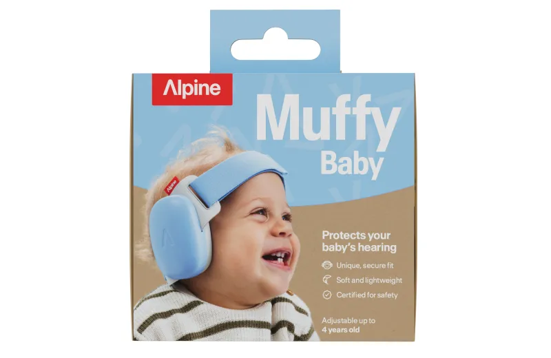 Alpine Muffy Baby Childrens Earmuffs - Sky Blue