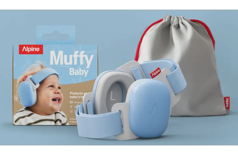 Alpine Muffy Baby Childrens Earmuffs - Sky Blue