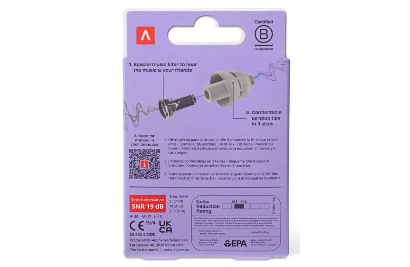 Alpine PartyPlug Transparent Earplugs