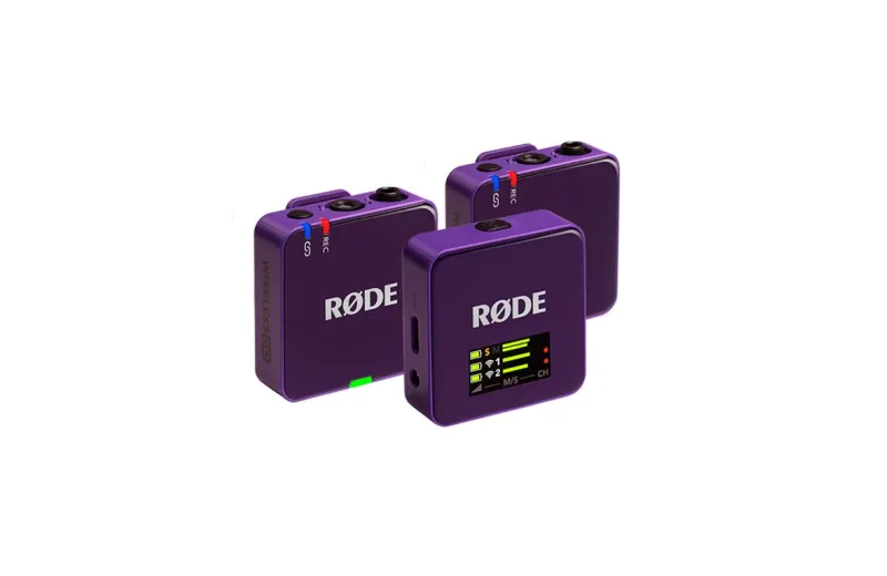 RODE Wireless GO 3RD GEN Purple Ασύρματο Μικρόφωνο Πέτου (Σετ)