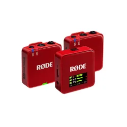 RODE Wireless GO 3RD GEN Red Ασύρματο Μικρόφωνο Πέτου (Σετ)