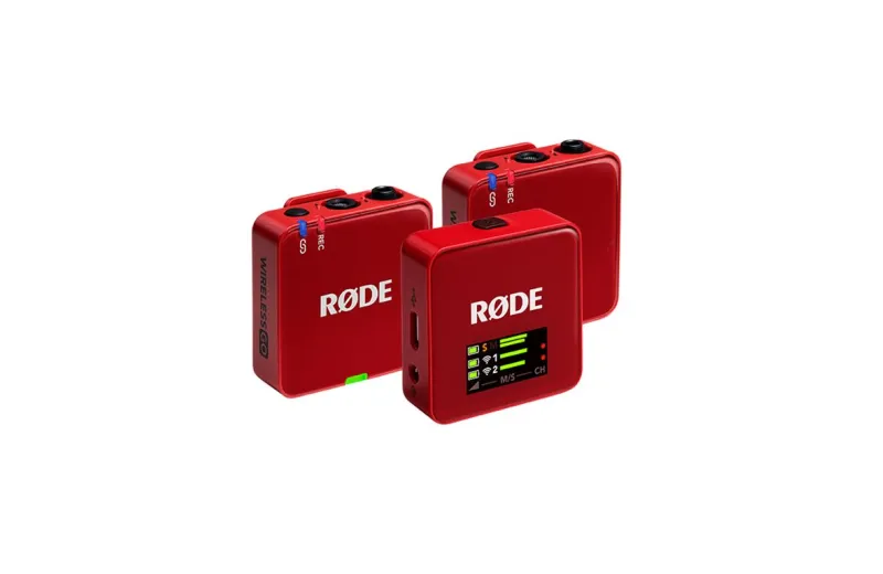 RODE Wireless GO 3RD GEN Red Ασύρματο Μικρόφωνο Πέτου (Σετ)