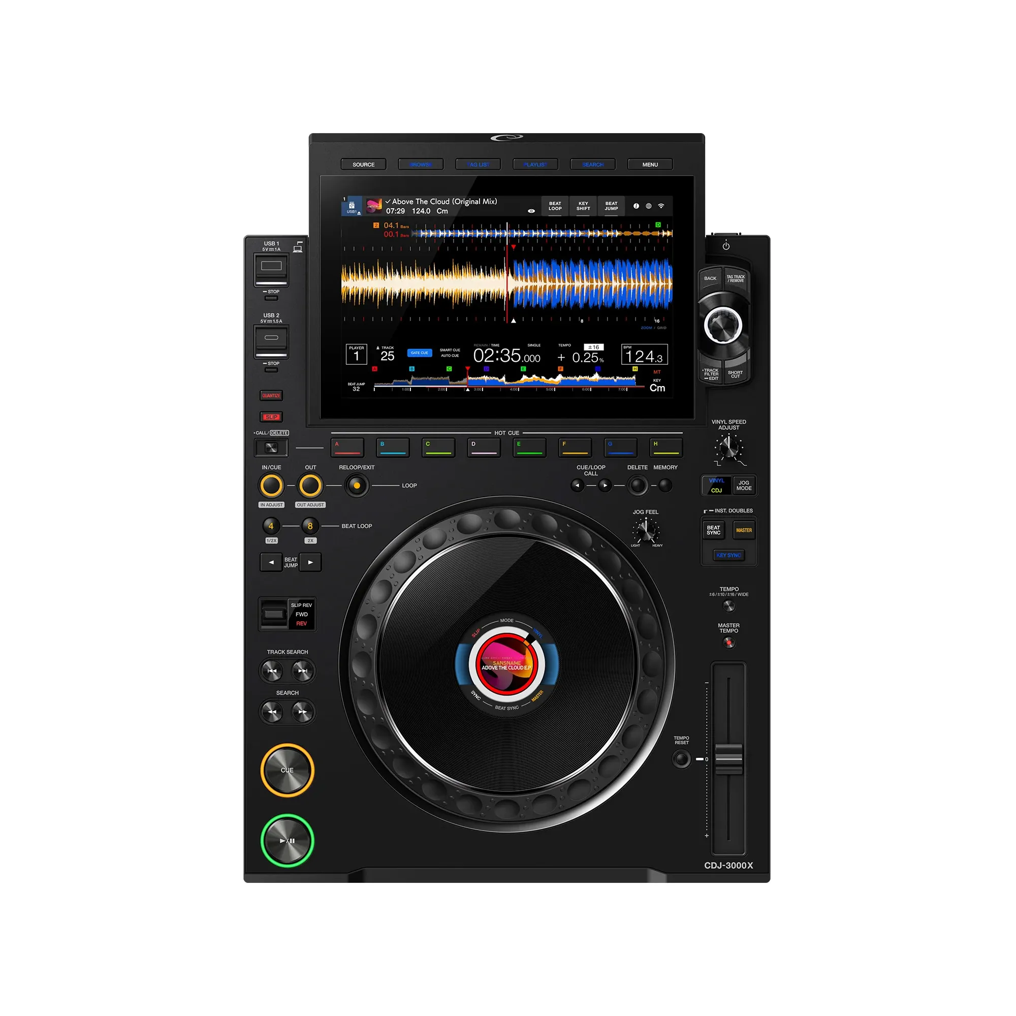 AlphaTheta CDJ-3000X  Media Player - Μαύρο