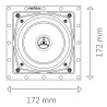REVOX I52 Ηχείο τοίχου τετράγωνο - Μαύρο
