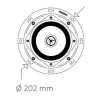 REVOX I52 Ηχείο οροφής στρογγυλό με δέκτη IR- Μαύρο