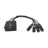 Onsei ON-DSS3P21 Καλώδιο DMX Θηλυκό RJ45 σε 4 αρσενικά 3-pin XLR 1m