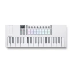 Novation Launchkey Mini 37 Mk4 Wh USB Midi Controller 37 Mini Keys White
