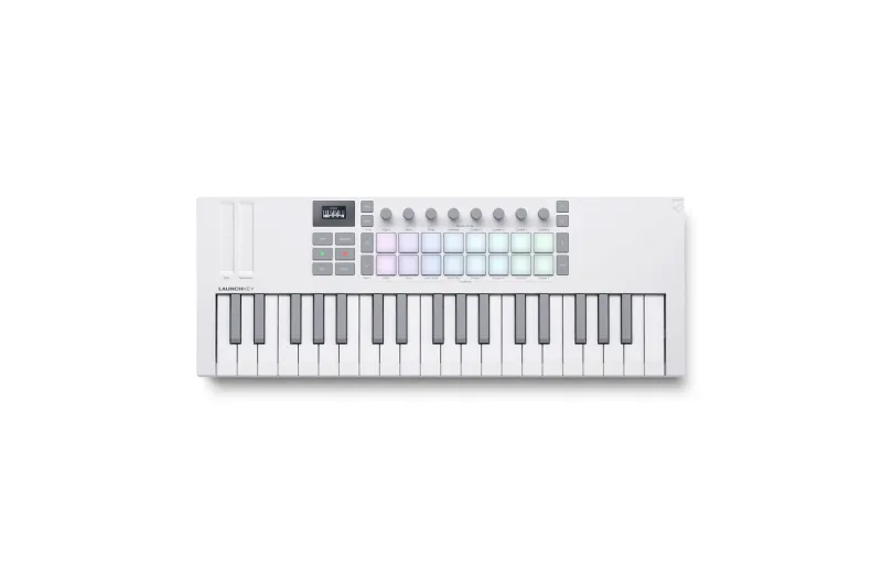 Novation Launchkey Mini 37 Mk4 Wh USB Midi Controller 37 Mini Keys White