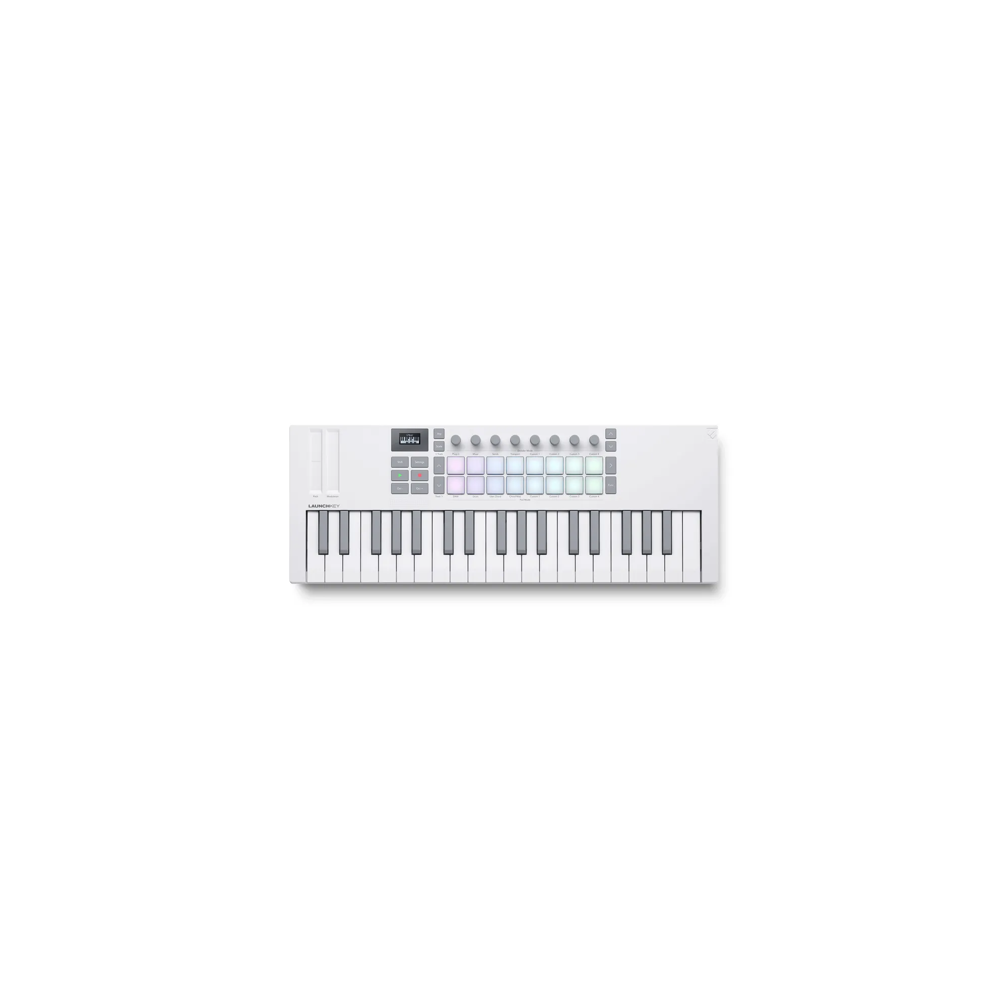 Novation Launchkey Mini 37 Mk4 Wh USB Midi Controller 37 Mini Keys White
