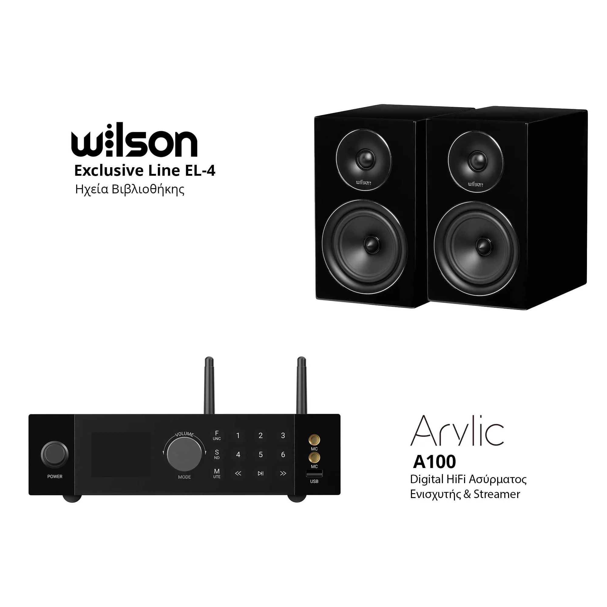 Wilson Exclusive Line EL-4 + Arylic A100 Bundle